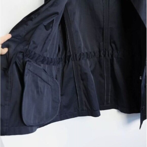 Talbots Black Hooded Jacket Womens Size S Polyester & Cotton Blend - Picture 4 of 11